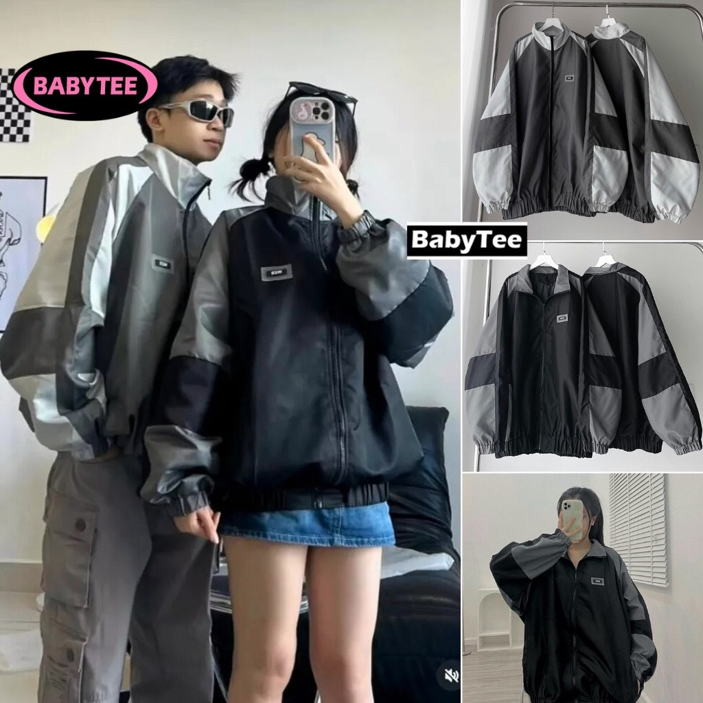 Áo khoác gió, áo khoác dù unisex Ullzang dành cho nam nữ