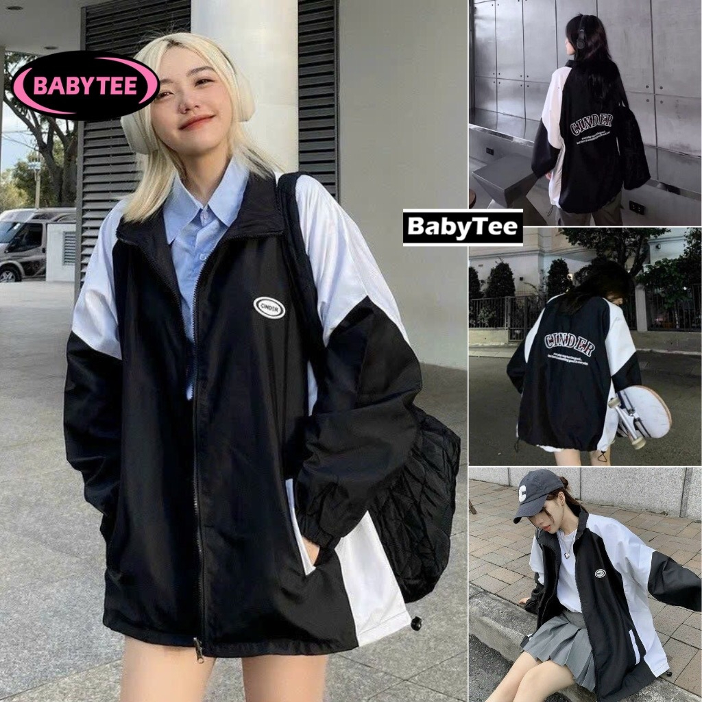 Áo khoác gió, áo khoác dù unisex Ullzang dành cho nam nữ