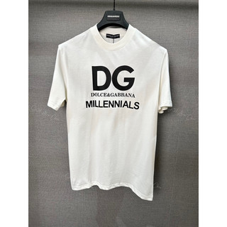Áo thun - Dolce Gabana - DG Millennials đen trắng