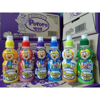 Thùng 24 chai pororo táo và dâu