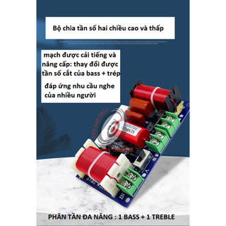 MẠCH PHÂN TẦN 2 ĐƯỜNG TIẾNG WEAH204 - CÓ ĐIỀU CHỈNH BASS VÀ TRÉP - GIÁ 1 ĐÔI - MẠCH PHÂN TẦN 2 LOA