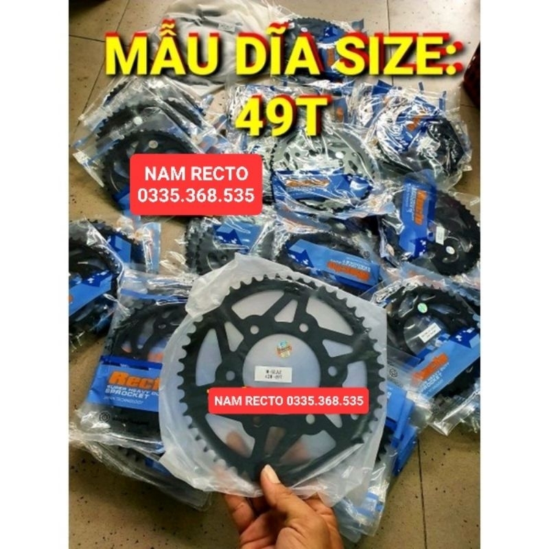 Nhông Dĩa sau exciter 150/exciter 155/tfx150/fz150i 36T 37T 38T 39T 40T 41T 42T 43T 44T 45T 46T 47 48 49 CHÍNH HÃNG>>>