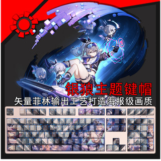 Keycap Honkai: Star Rail Silver Wolf Model, chất liệu PBT
