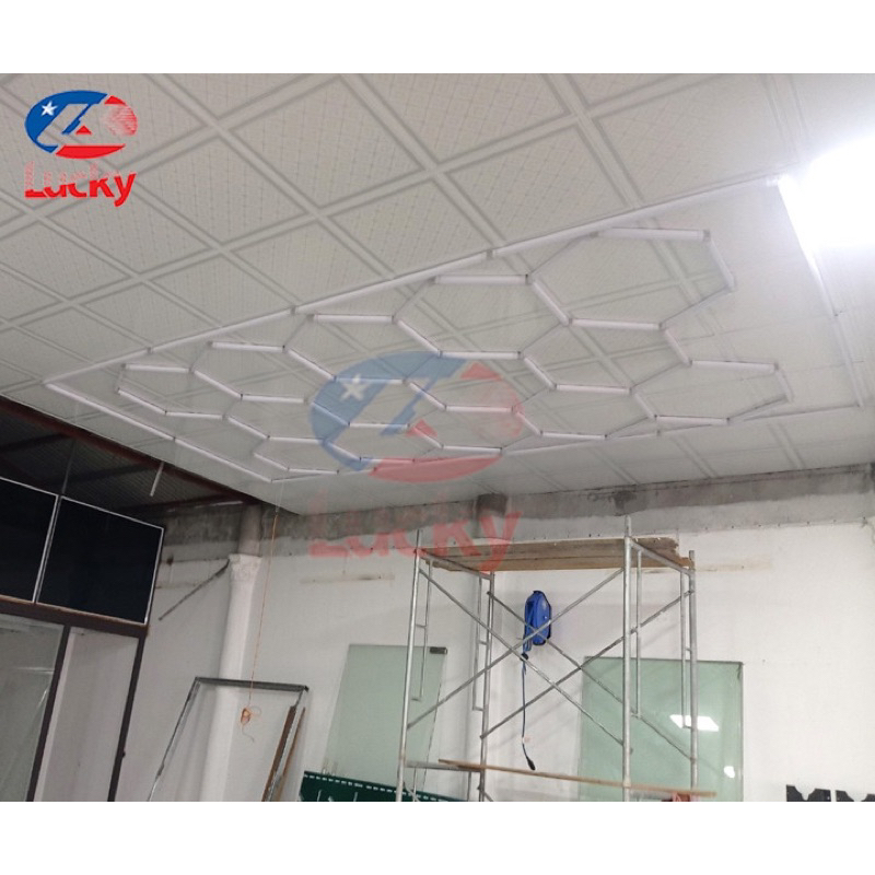 ĐÈN LED TỔ ONG CHO GARAGE trang trí decor không gian - Công suất 850W