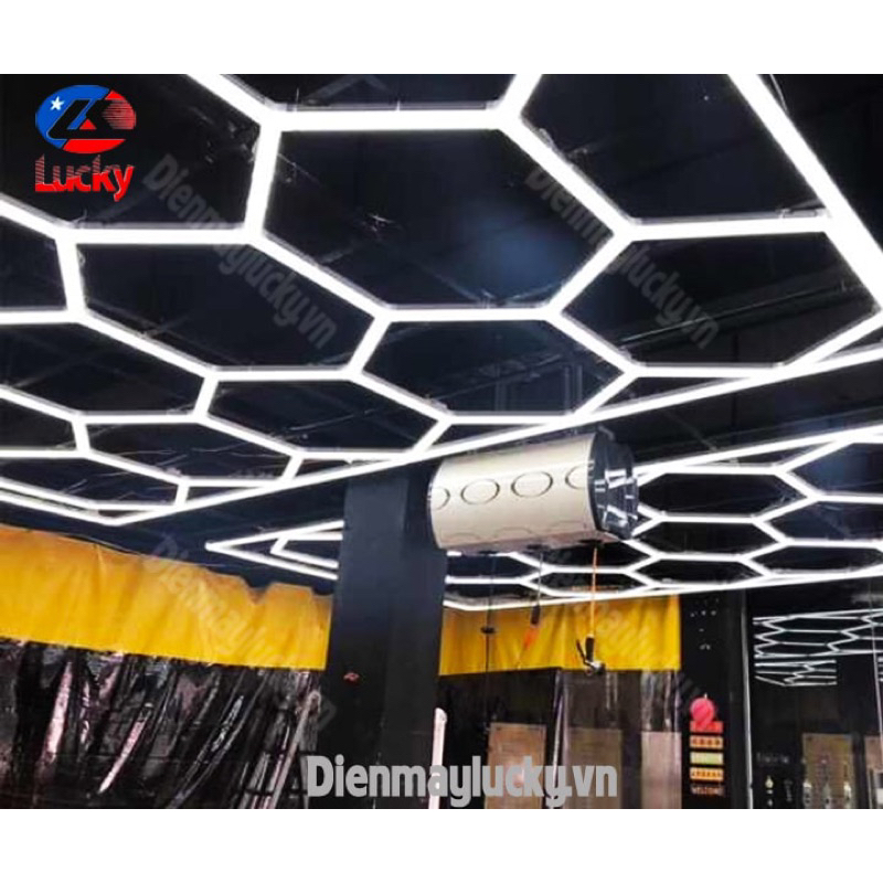 ĐÈN LED TỔ ONG CHO GARAGE trang trí decor không gian - Công suất 850W