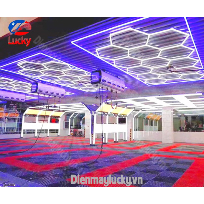 ĐÈN LED TỔ ONG CHO GARAGE trang trí decor không gian - Công suất 850W