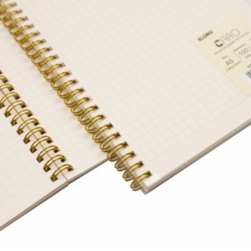 Vở Dash Caro  mm lò xo kép bìa nhựa 2 mặt A5 120 trang 100/76 KLONG MS: 592