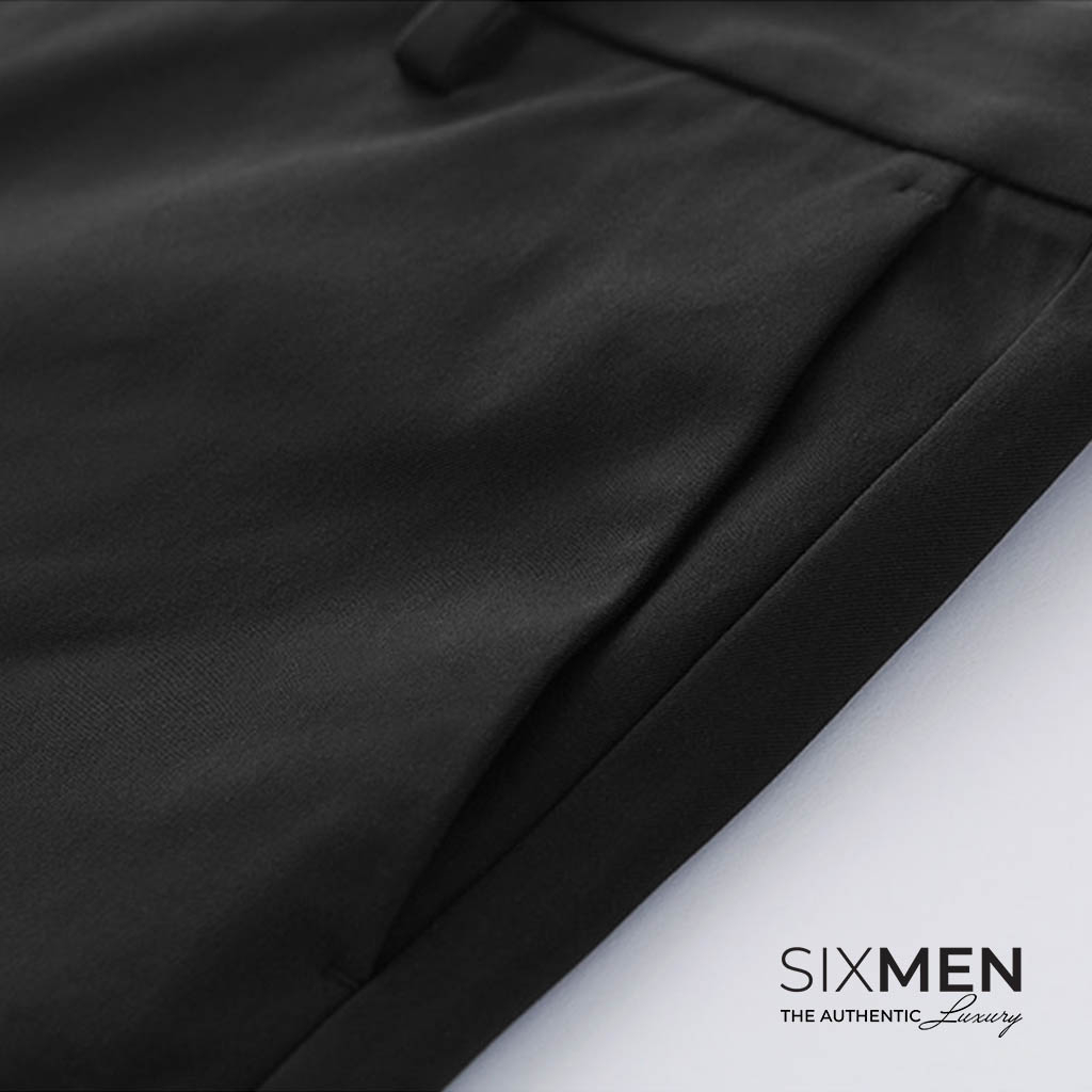 Quần short kaki nam cao cấp SIXMEN vải kaki tây xuất xịn, co giãn - Màu Xám Xanh