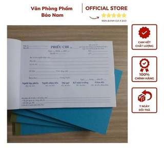 Combo 5 quyển Phiếu chi A5 1 liên loại thường
