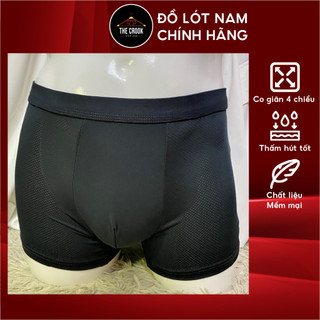 Combo 5 quần lót đùi nam lưới nhỏ, thiết kế đơn giản, thoáng mát, co giãn, giao màu ngẫu nhiên