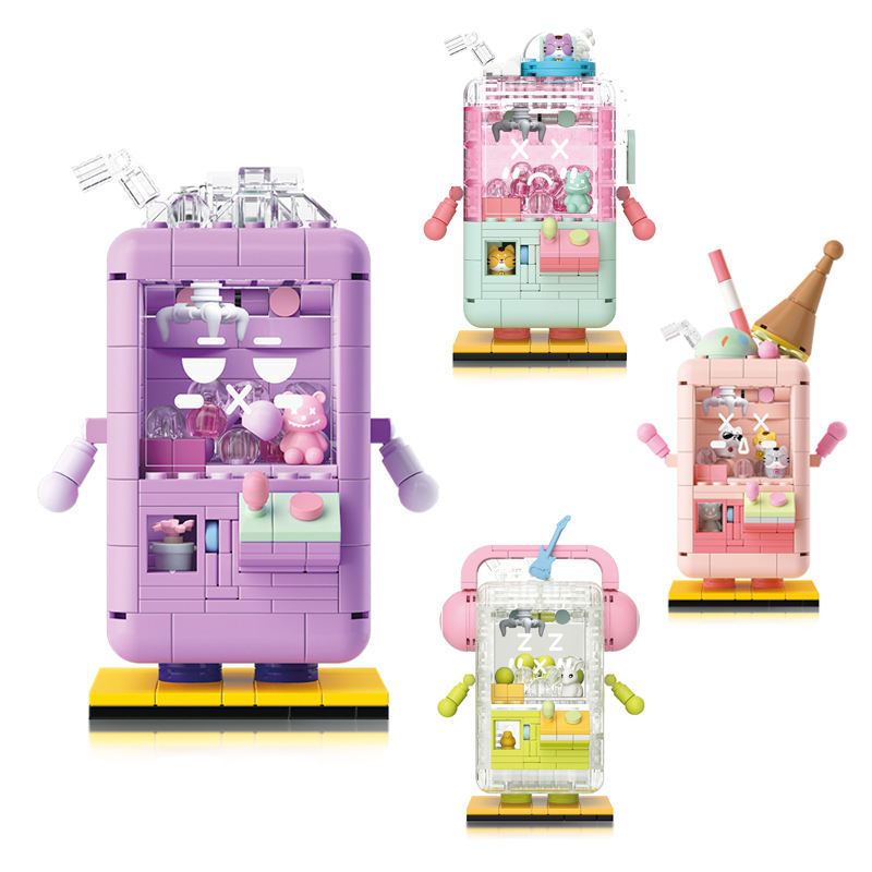Đồ chơi lắp ráp máy gắp thú Doll Machine Máy gắp búp bê cho bé