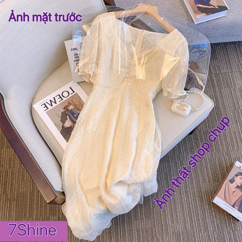 Đầm tiểu thư retro dáng dài xinh xắn dự tiệc thời trang vintage dành cho nữ