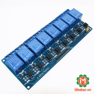 Board mạch Module Relay 8 Kênh iMaker với opto cách ly 5VDC