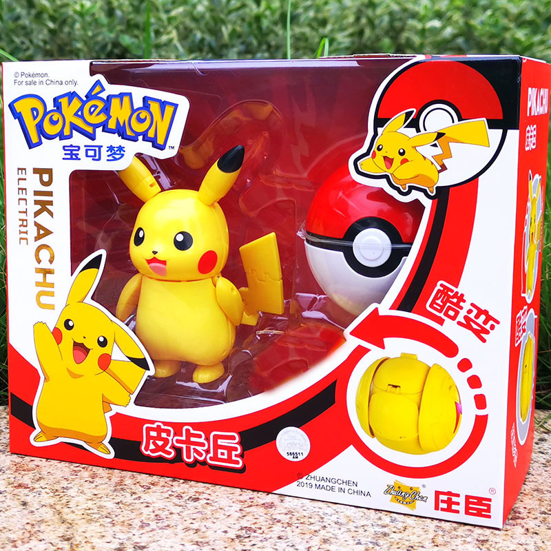 [Full Box] Đồ Chơi Mô Hình Lắp Ráp Pokemon Nhiều Mẫu Nhân Vật, Lắp Gọn Bỏ Vào Quả Bóng Biến Hình Được Làm Quà Cho Bé