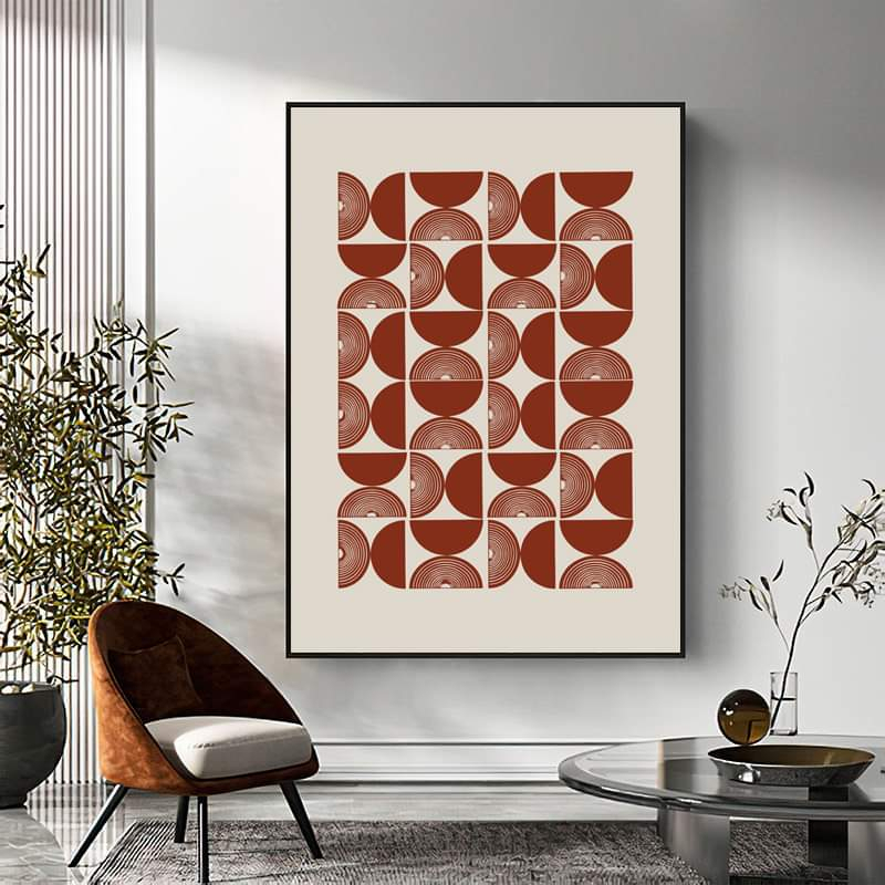Tranh canvas treo tường trừu tượng minimalist 60 x 90 cm