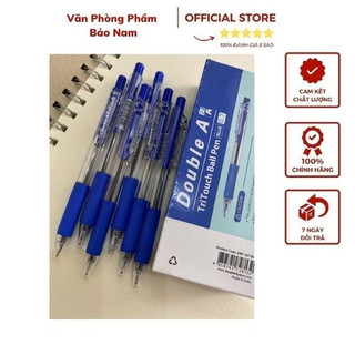 Hộp 12 bút bi double a tritouch dbp-107 0.7mm mực xanh