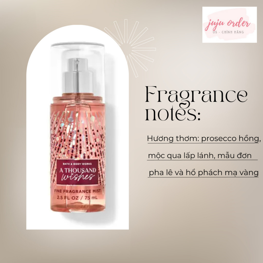 - XỊT THƠM-BODY MIST - BATH&BODYWORKS - 75ML