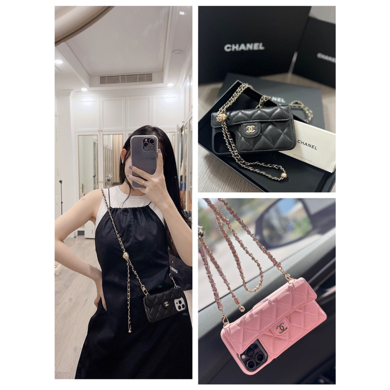 Túi tiện ích phone case chain hai màu để đt cực tiện fullbox vip W166