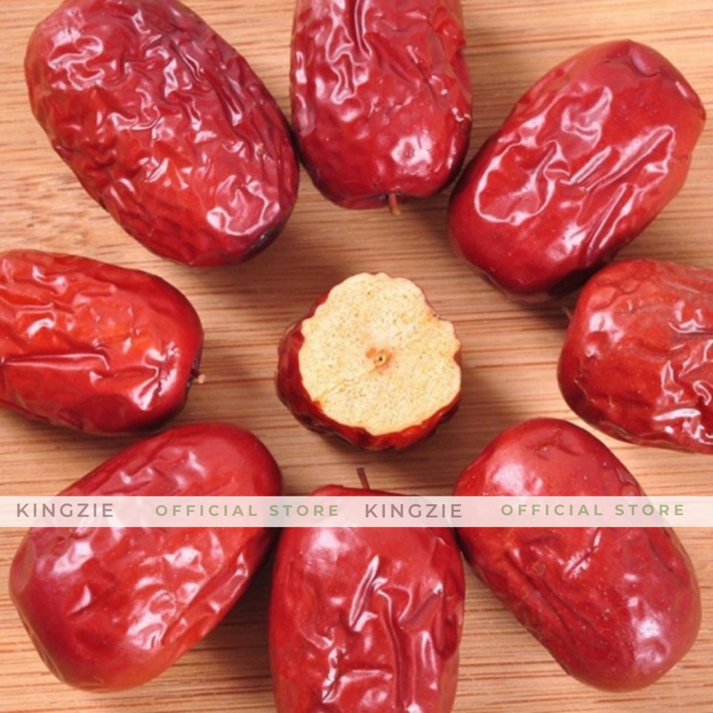 Táo Đỏ Tân Cương Sấy Khô Quả To KINGZIE Giúp Giảm Cân, Dưỡng Nhan, Ngủ Ngon