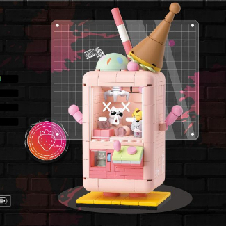 Đồ chơi lắp ráp máy gắp thú Doll Machine Máy gắp búp bê cho bé