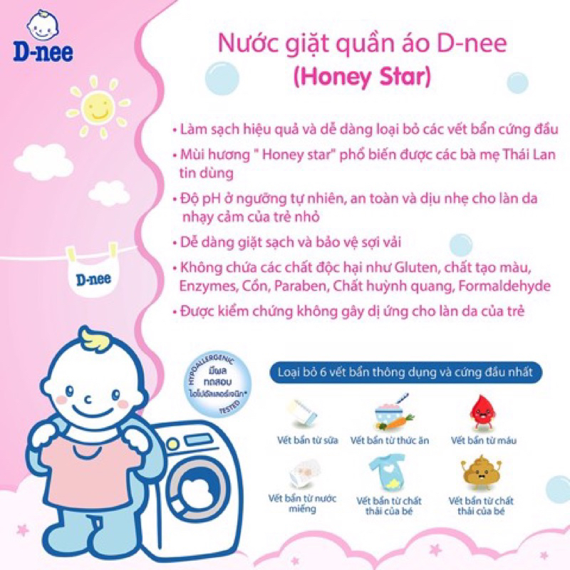 Nước Giặt Xả Quần Áo Em Bé Dnee 3L - VINAQUICK