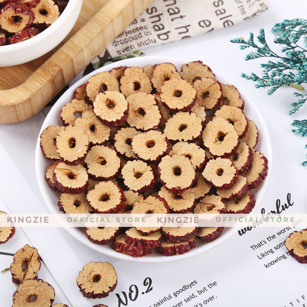 Táo Đỏ Tân Cương Thái Lát Loại 1 100g KINGZIE Giúp Giảm Cân, Dưỡng Nhan, Ngủ Ngon
