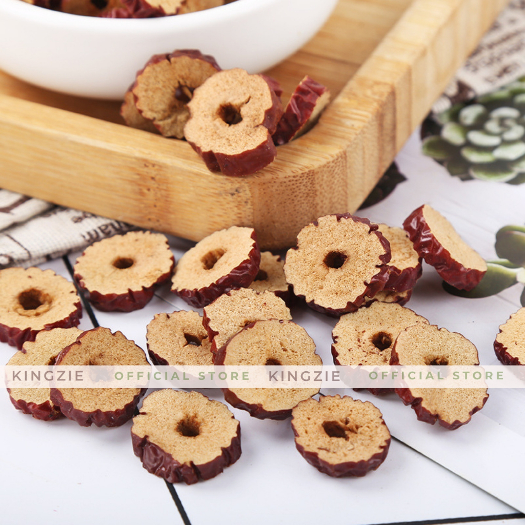 Táo Đỏ Tân Cương Thái Lát Loại 1 100g KINGZIE Giúp Giảm Cân, Dưỡng Nhan, Ngủ Ngon