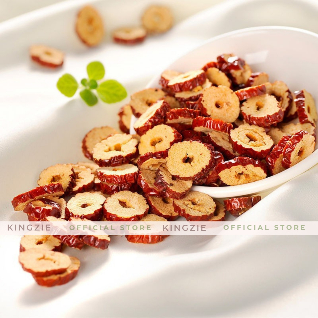 Táo Đỏ Tân Cương Thái Lát Loại 1 100g KINGZIE Giúp Giảm Cân, Dưỡng Nhan, Ngủ Ngon