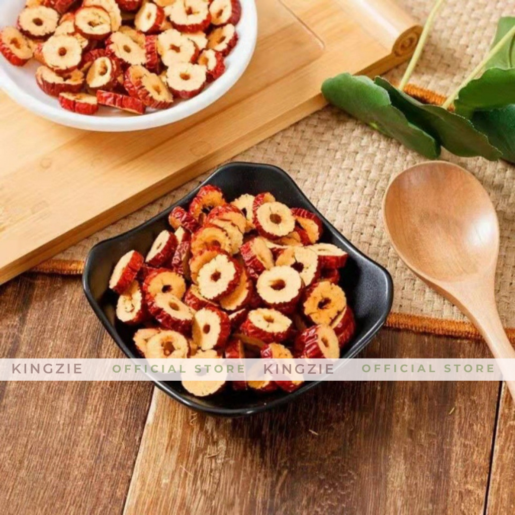 Táo Đỏ Tân Cương Thái Lát Loại 1 100g KINGZIE Giúp Giảm Cân, Dưỡng Nhan, Ngủ Ngon