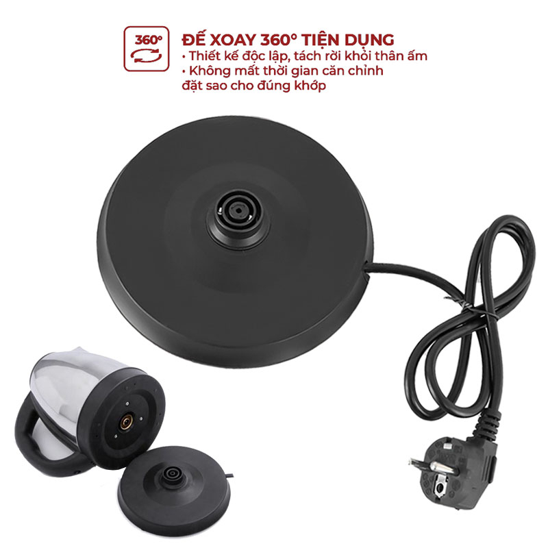 Đế ấm siêu tốc có dây -Thay thế các các loại ấm thông dụng phổ thông trên thị trường - Chát riêng shop tư vấn rõ hơn