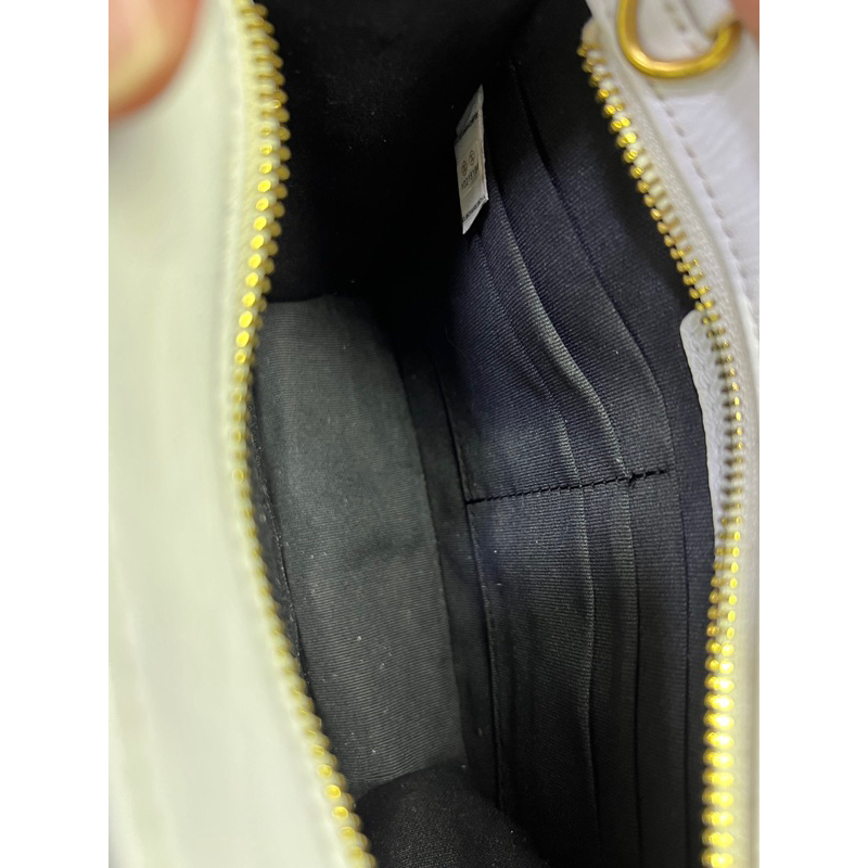 Túi xách si màu trắng size 16