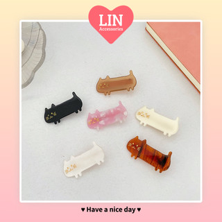Kẹp tóc mái mỏ vịt hình mèo dễ thương lin