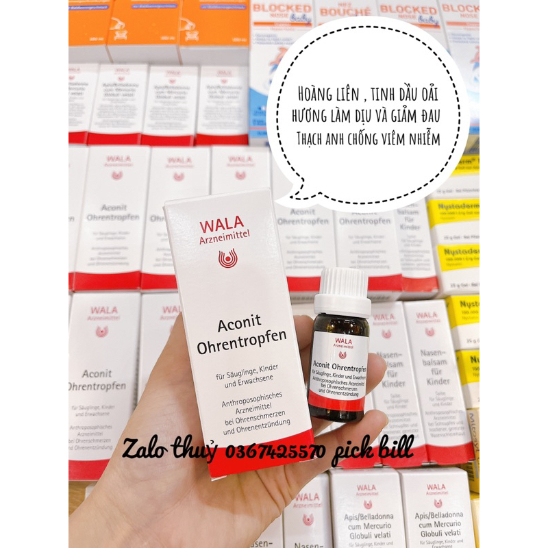 Nhỏ tai Wala Aconit Ohrentropfen - VTG - Đau tai