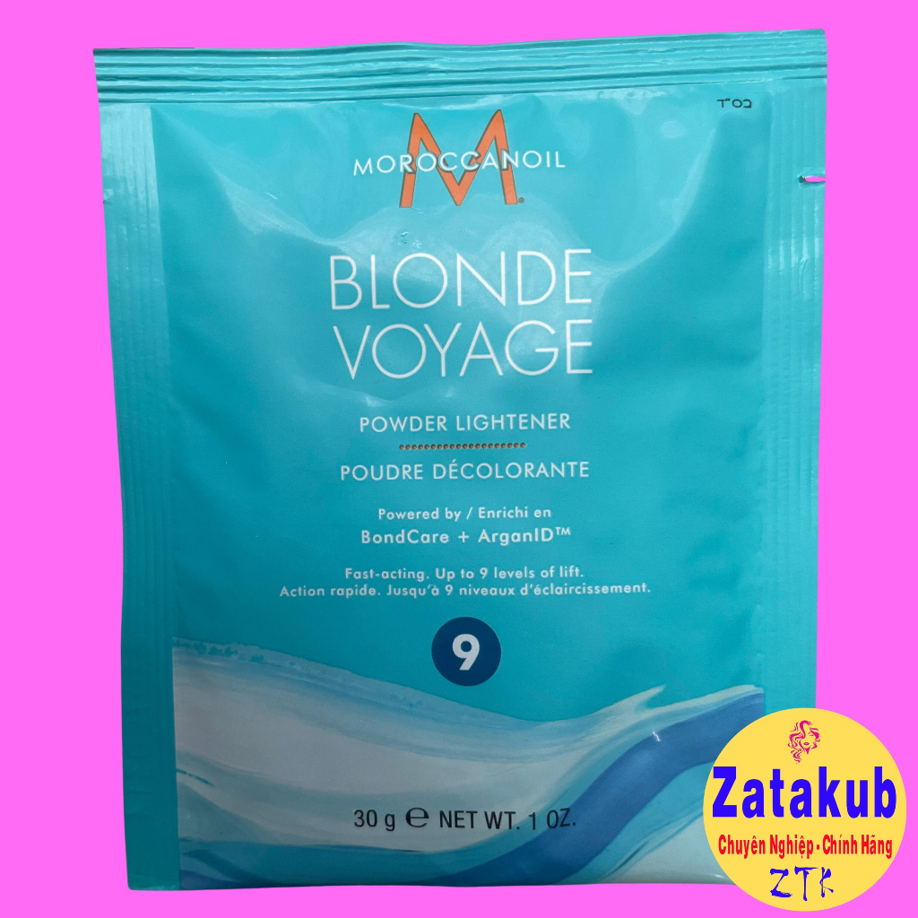 Bột tẩy tóc chuyên nghiệp nâng sáng Moroccanoil Blonde Voyage Powder Lightener