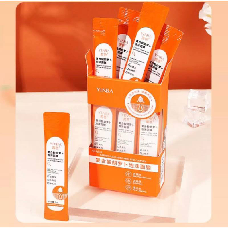 Mặt nạ Cà Rốt Sủi Bọt YANFU 4g x 12 Gói Mask