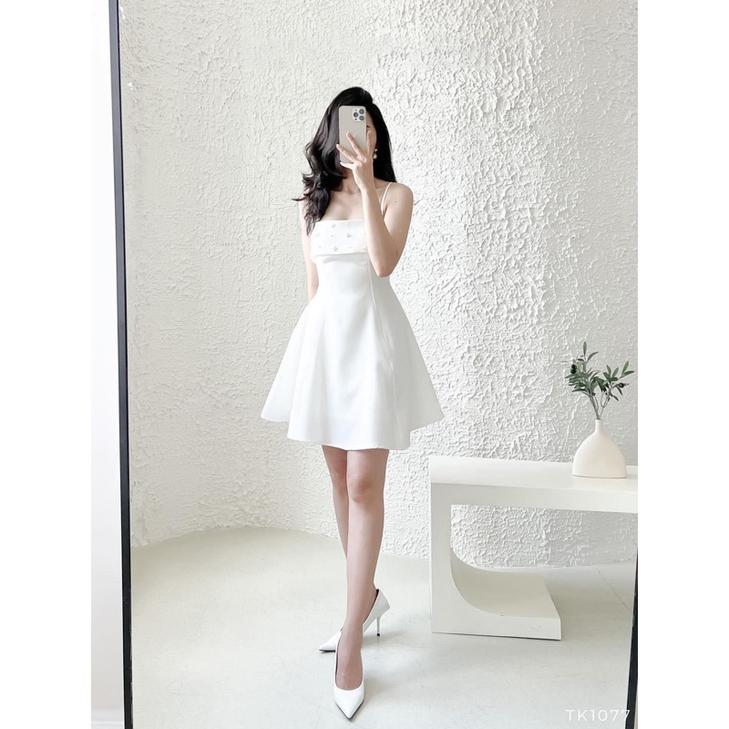 Đầm xoè váy hai dây dự tiệc siêu xinh - TK1065