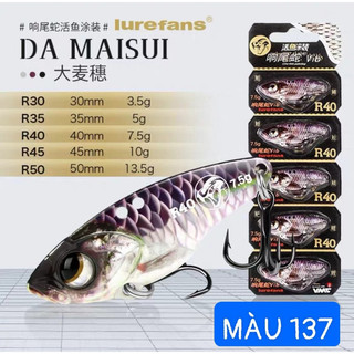 Mồi câu lure, mồi cá sắt R40, R45, R50