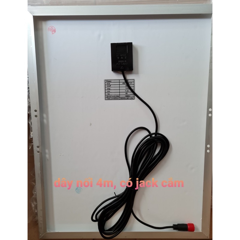 Tấm pin năng lượng mặt trời 20W  giá rẻ kích thước 40x35