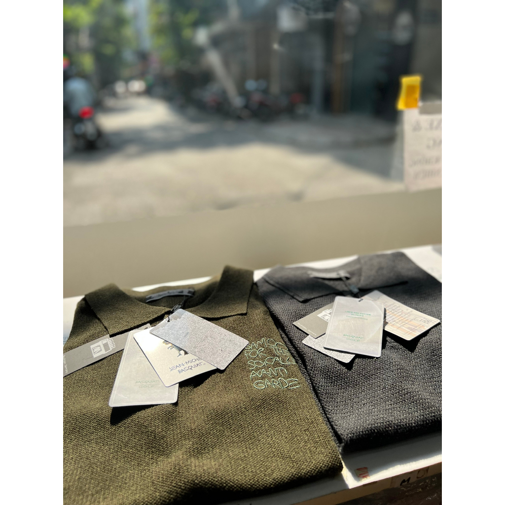 Áo polo nam cộc tay Basquiat Golf hàng xuất xịn 2510