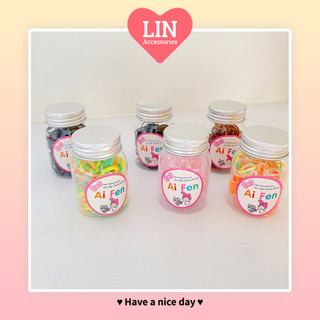 Hộp dây thun cột tóc mini lin nhiều màu tiện lợi