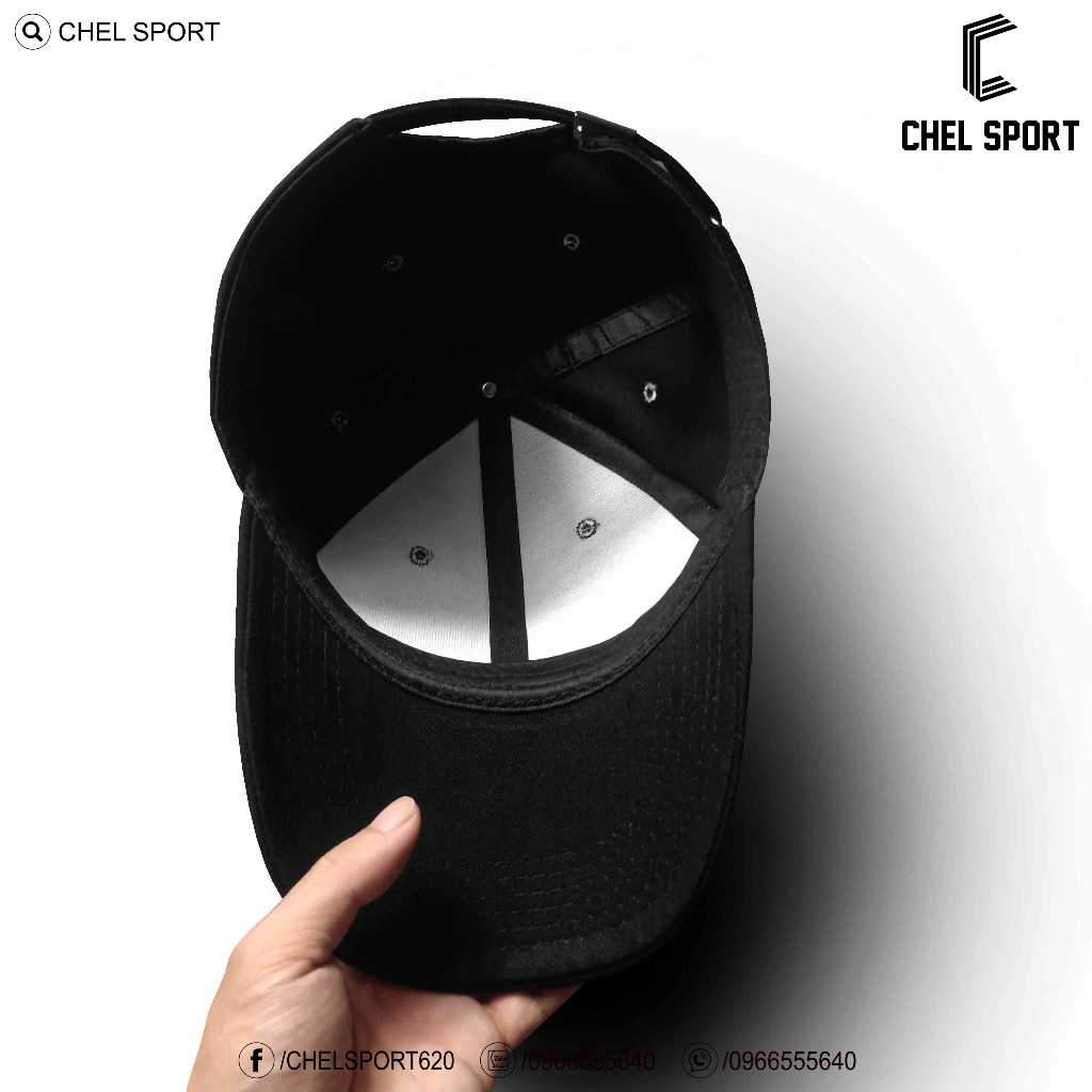 Mũ nón cao cấp Đen Vâu chữ thêu kaki 100% cotton