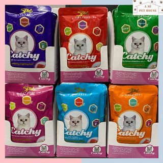 Pate 5plus catchy cho mèo gói 70g | thức ăn ướt cho mèo có 6 vị