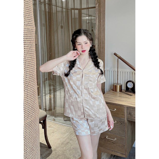 Đồ Bộ Lụa Gấm Áo Cộc Quần Đùi