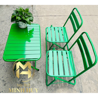 Bàn Sắt Lá Xếp Gọn , Cà Phê , Trà Sữa