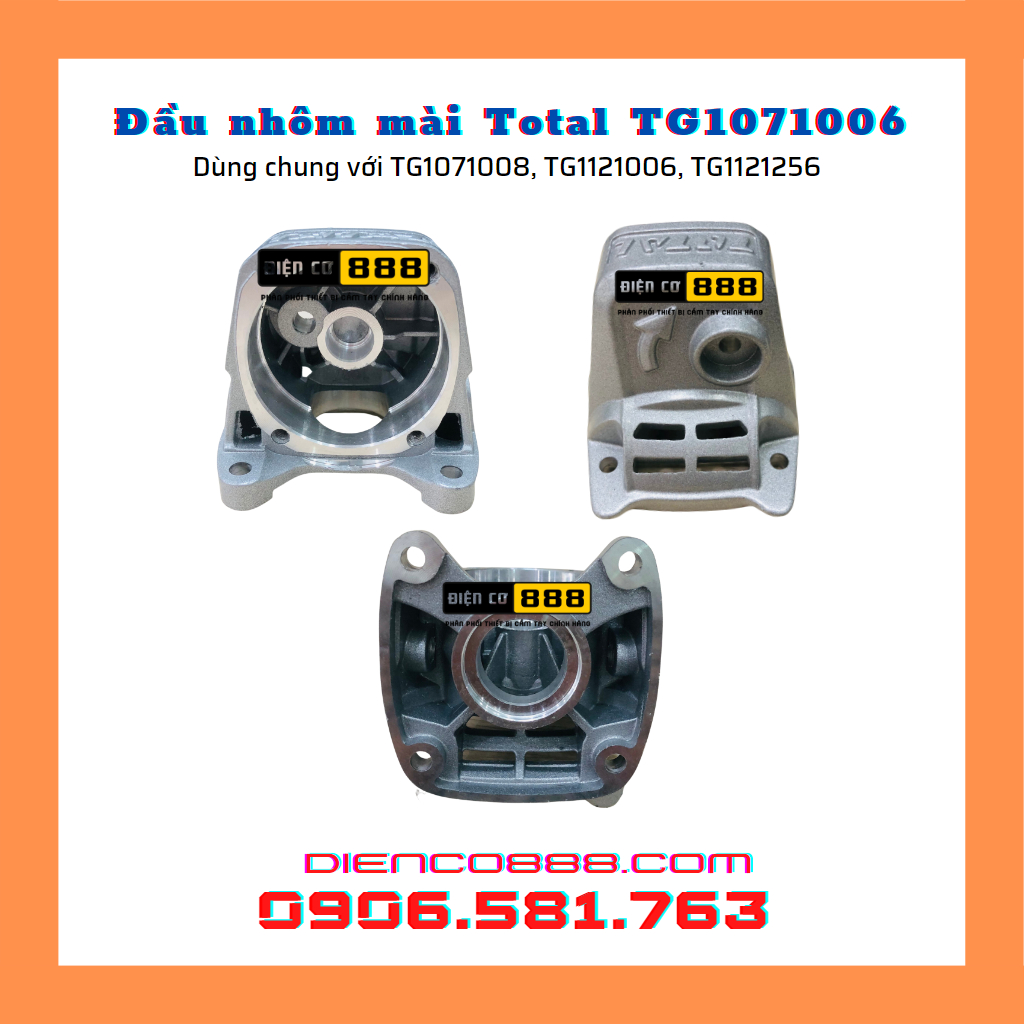Bộ đầu bưởng nhôm mài TOTAL TG1071006, TG1071008, TG1121006, TG1121256 chính hãng