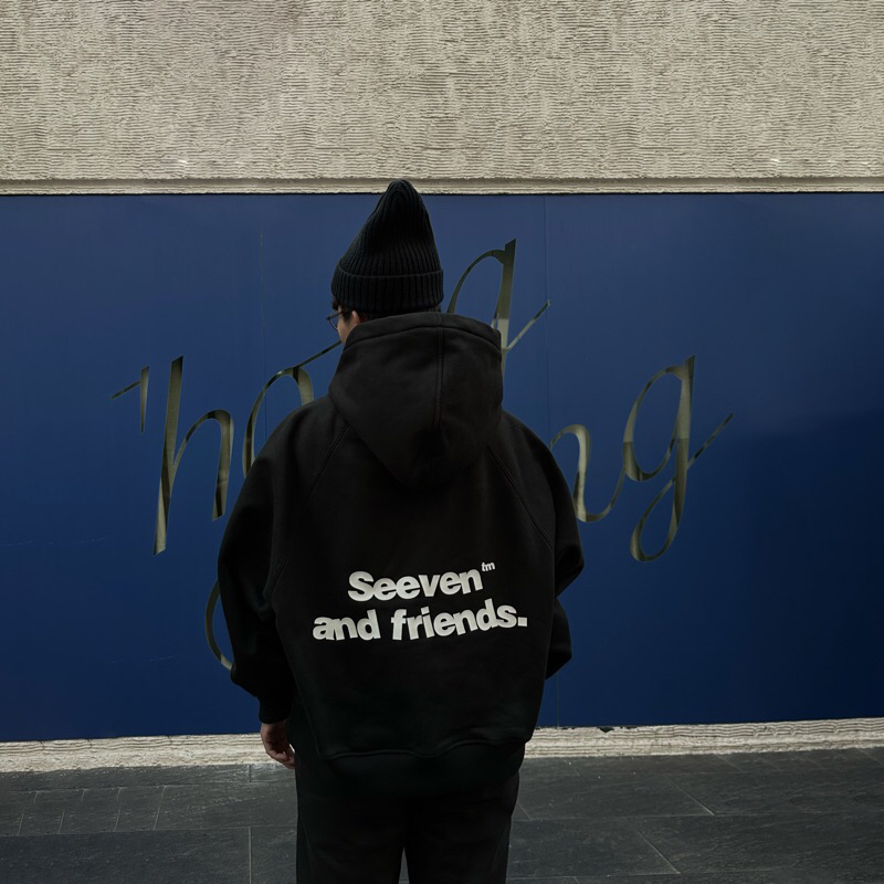 ÁO HOODIE RAGLAN SEEVEN BASIC - SS FORM BOXY