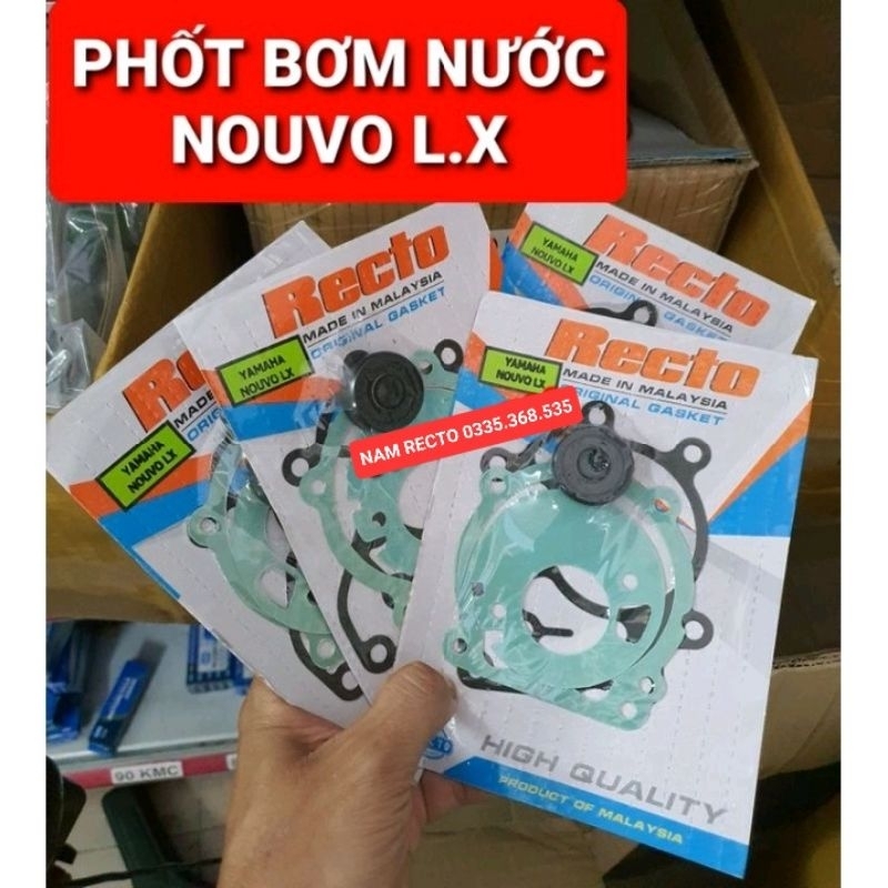 Phốt bơm nước nouvo lx 135 Recto
