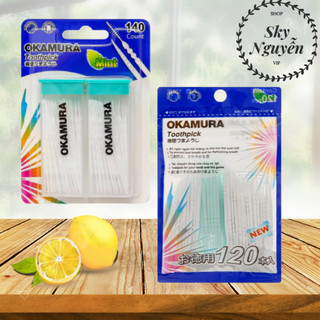 Tăm Nhựa Okamura Chất Lượng Nhật Bản (Bịch 120 cây/ Hộp 140 cây)