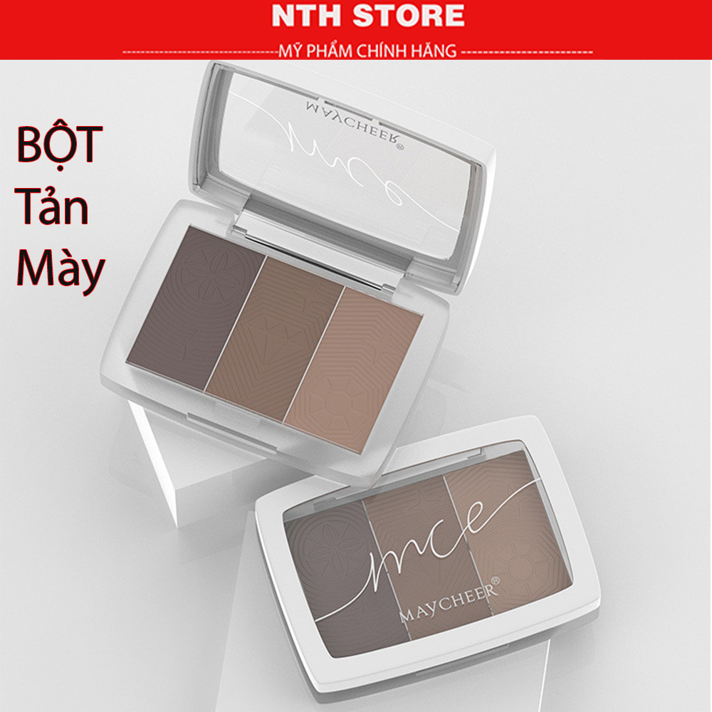 Bột tán mày Maycheer Pandoras tự nhiên 3 ô dễ  dùng