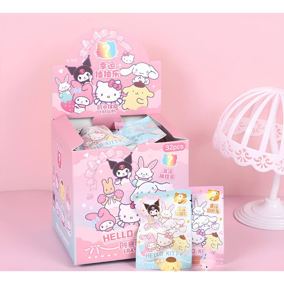 Túi mù cục tẩy nhân vật Sanrio - Hello Kitty - Mẫu ngẫu nhiên